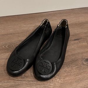 Tory Burch Minnie Ballet Flats in Black, Size 7.5